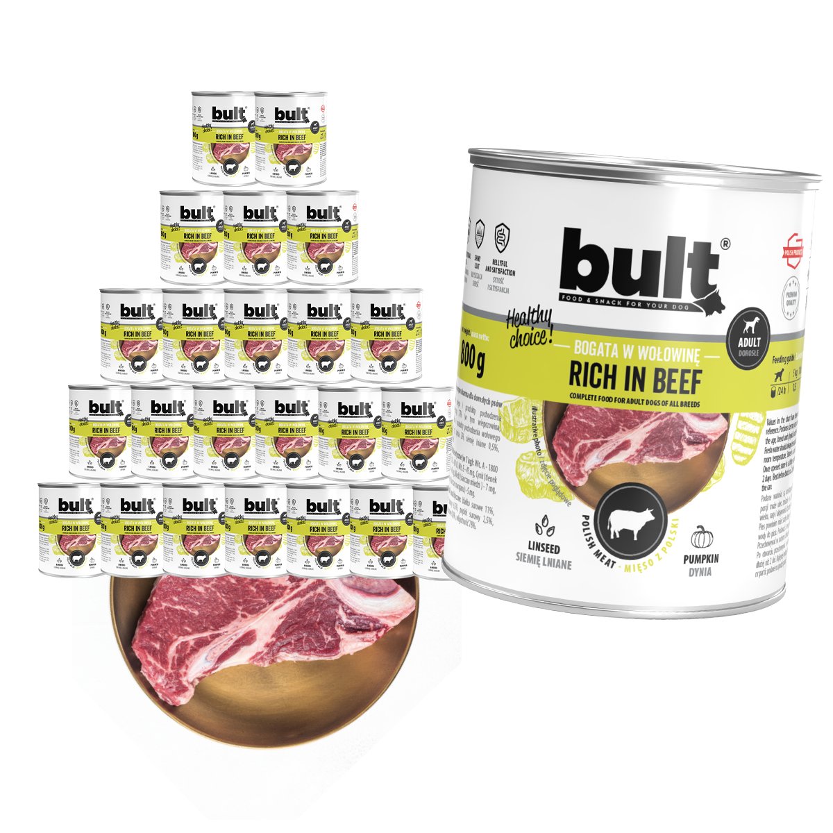 Bult wołowina adult 800 g × 24