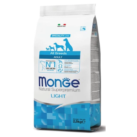 Monge Dog Light łosoś adult 2,5 kg