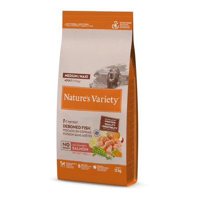 Nature's Variety No Grain łosoś adult średnie rasy, duże rasy 12 kg