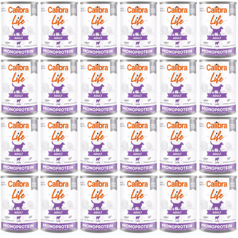 Calibra Dog Life jagnięcina adult 400 g × 24