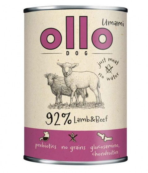 Ollo Umami jagnięcina, wołowina adult 400 g