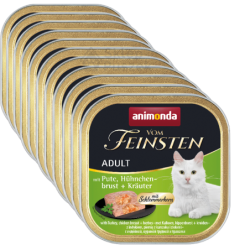 Animonda Vom Feinsten indyk, kurczak adult 100 g × 16