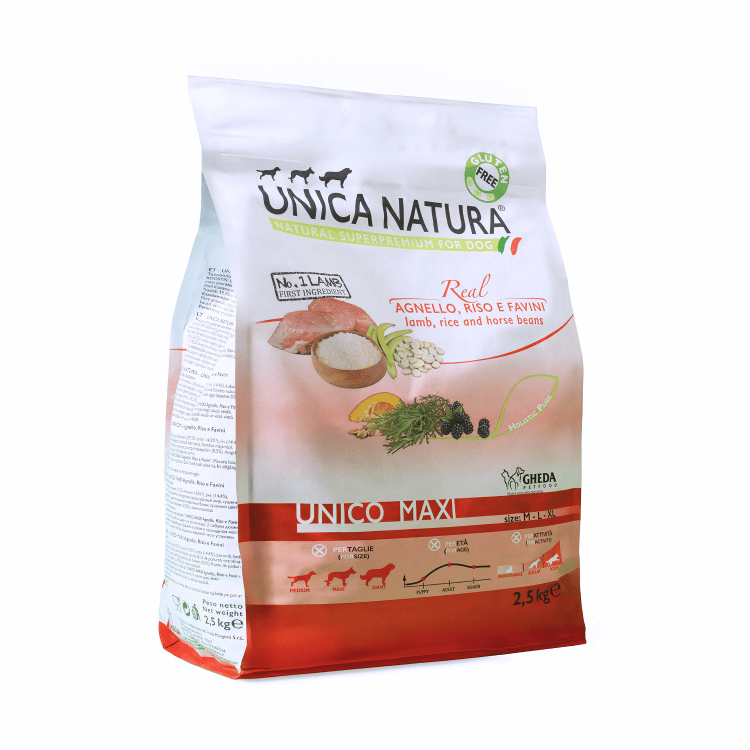 Unica Natura Unico jagnięcina duże rasy 12 kg