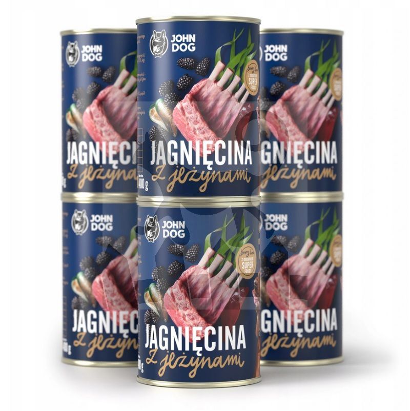 John Dog Berry Line jagnięcina adult 400 g × 6
