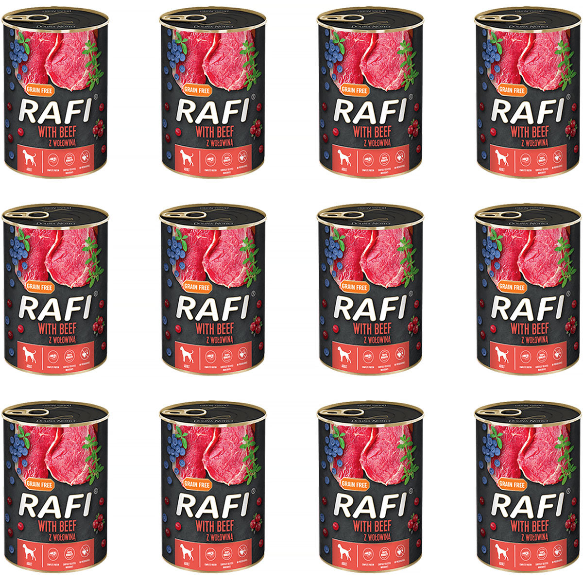 Rafi wołowina adult 400 g × 12