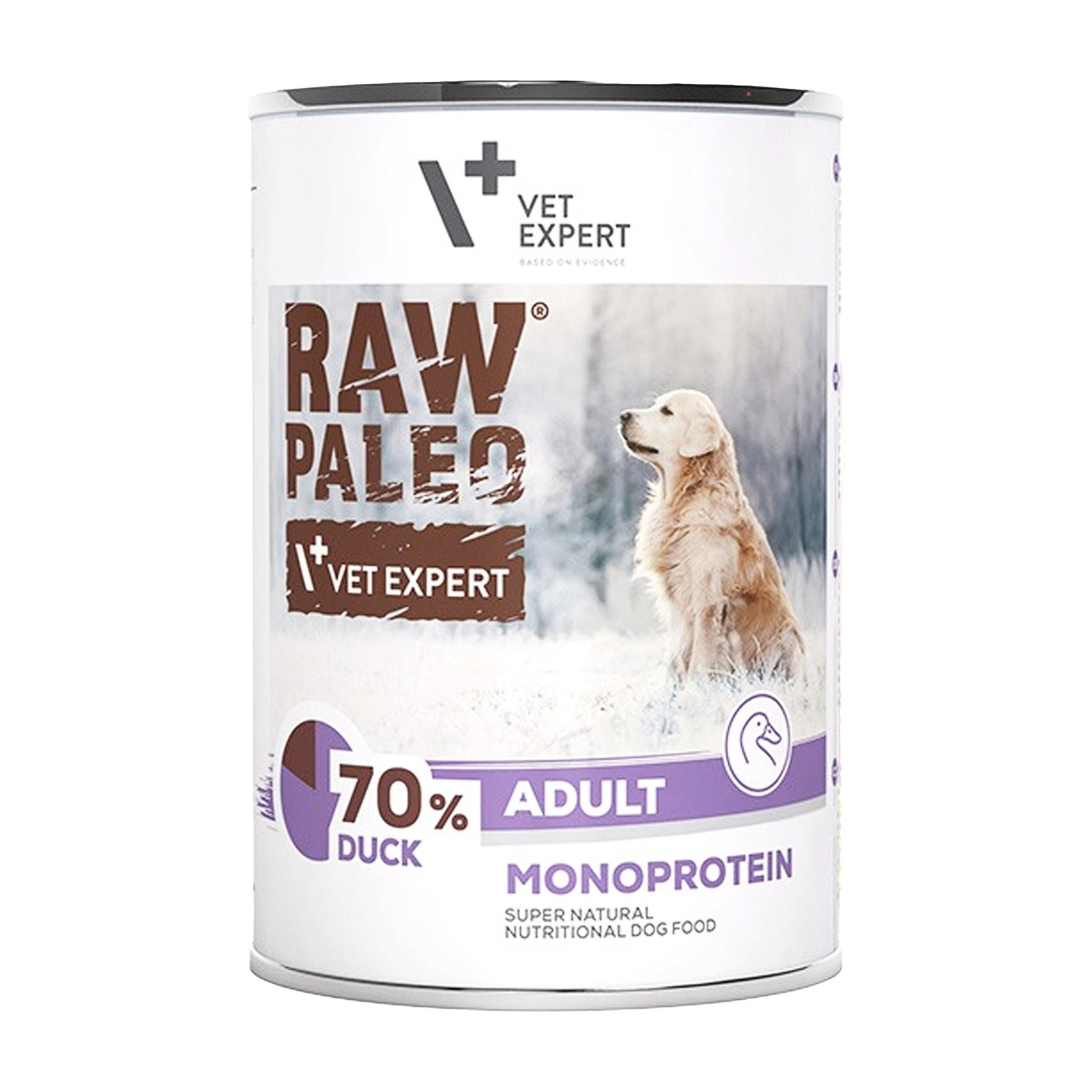 VetExpert Raw Paleo kaczka adult 400 g