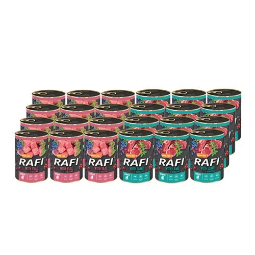 Dolina Noteci Rafi cielęcina, jagnięcina junior 400 g × 24