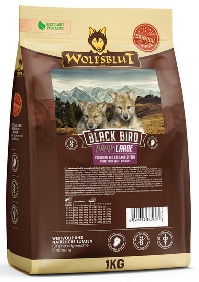 Wolfsblut Black Bird indyk puppy duże rasy 1 kg