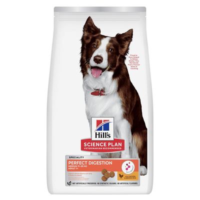 Hill's Perfect Digestion kurczak adult średnie rasy 14 kg