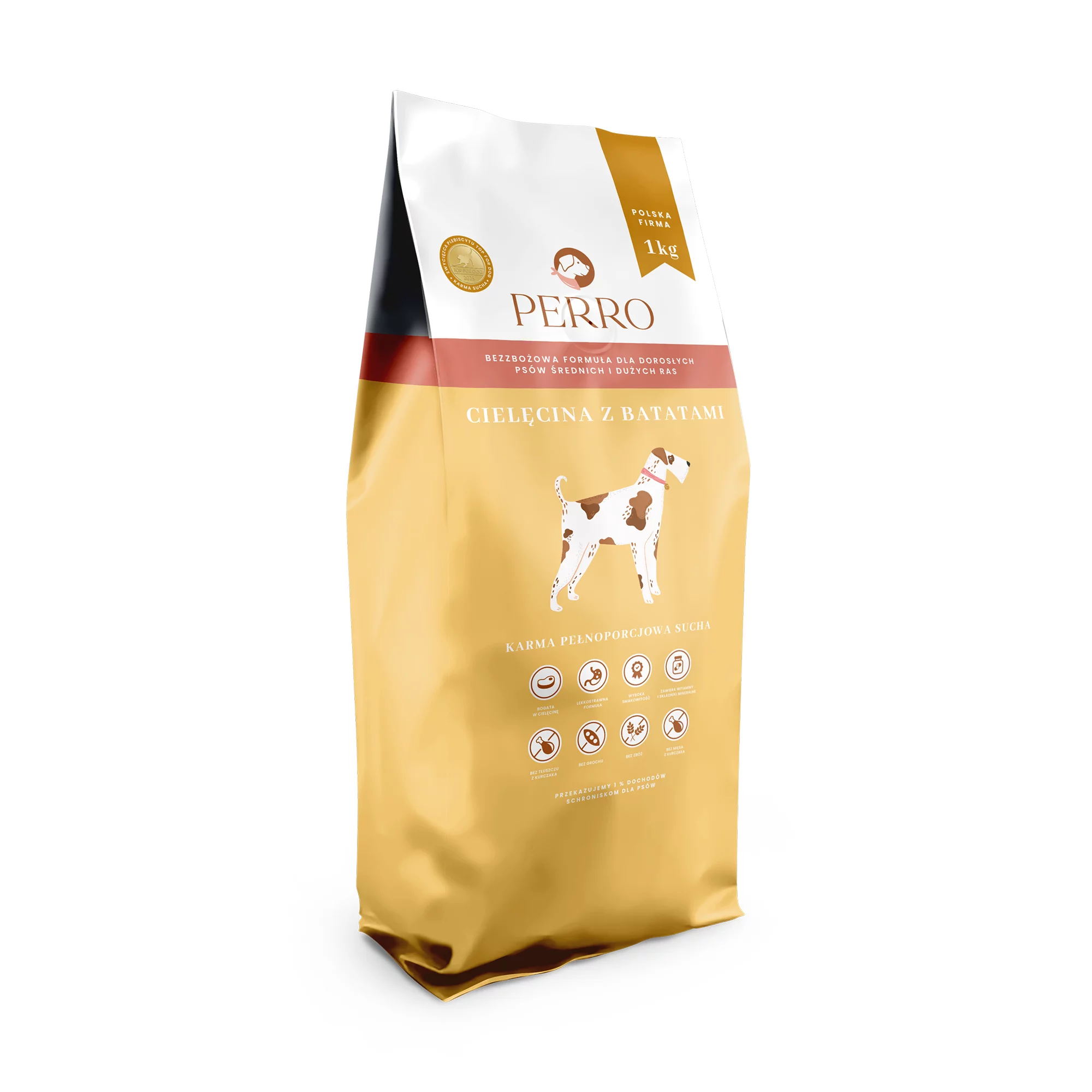 Perro cielęcina z batatem adult średnie i duże rasy 1 kg