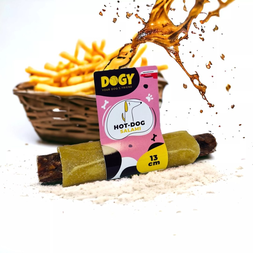 Dogy Hot-Dog ze żwaczem salami 13cm