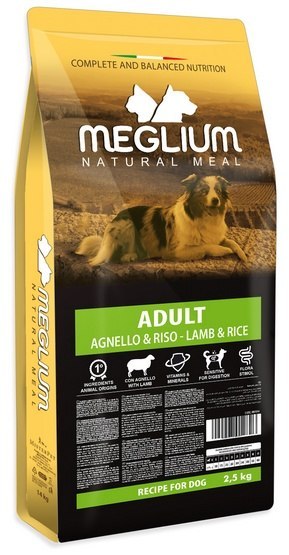 Meglium Dog jagnięcina adult 2,5 kg