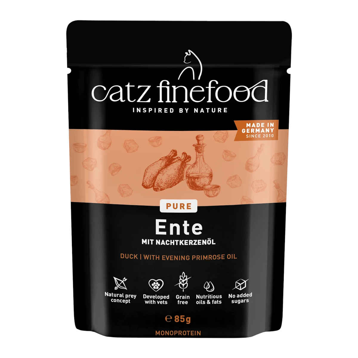 Catz Finefood Purrrr Sensitive kaczka kawałki adult 85 g