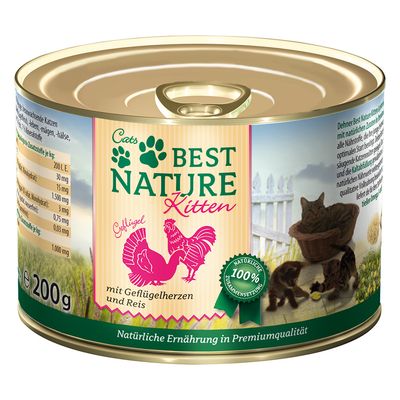 Best Nature drób z ryżem kitten 200 g × 12