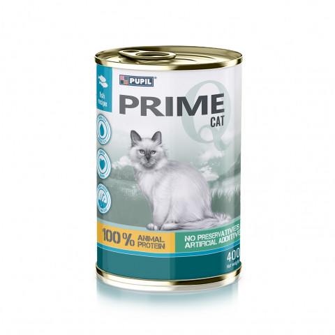 Pupil Prime pstrąg, łosoś w sosie adult 400 g