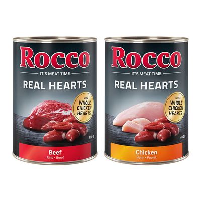 Rocco Real Hearts cielęcina, kurczak, wołowina adult 400 g × 24