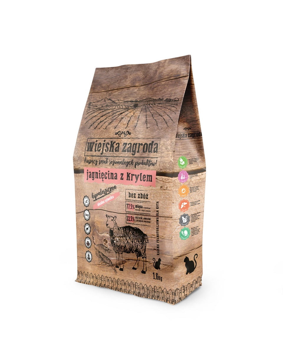 Wiejska Zagroda jagnięcina, kryl adult 1,6 kg