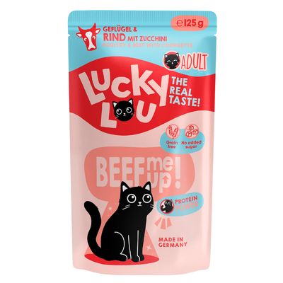 Lucky Lou drób, wołowina adult 125 g × 16