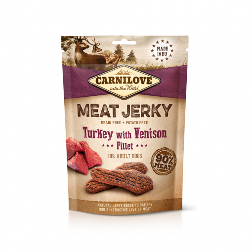 Carnilove Meat Jerky dziczyzna, indyk 100 g