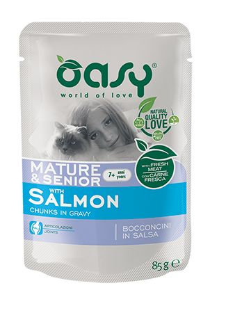 Oasy Lifestage łosoś w sosie senior 85 g