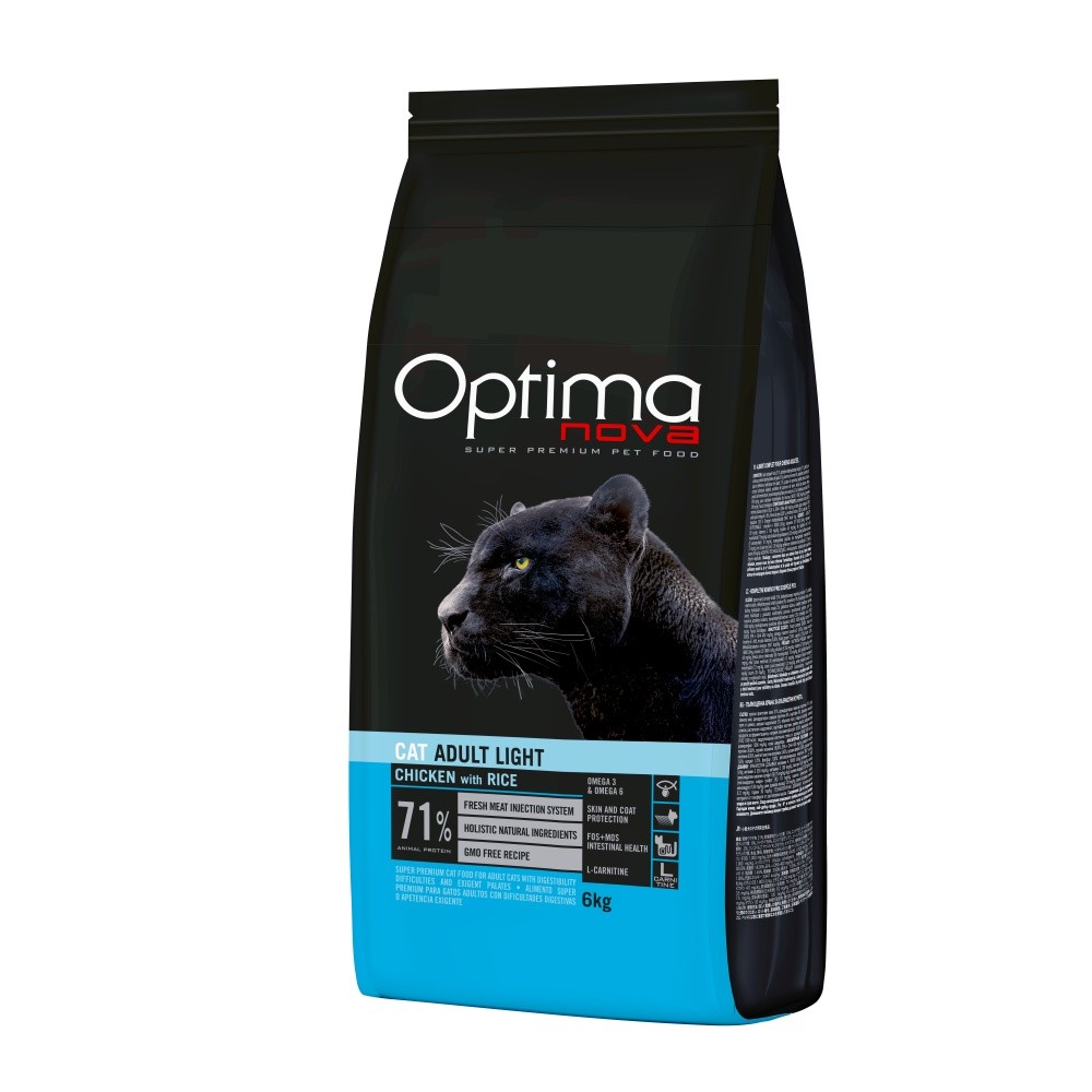 Optimanova Light kurczak z ryżem adult 6 kg