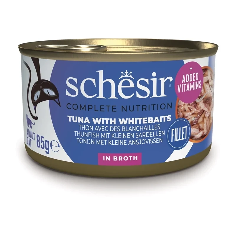 Schesir C&B tuńczyk, sardela w bulionie adult 85 g