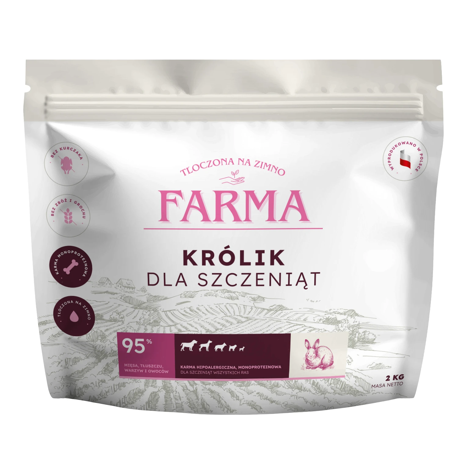 Farma królik puppy 2 kg