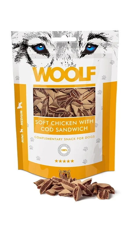 Woolf Soft dorsz, kurczak 100 g