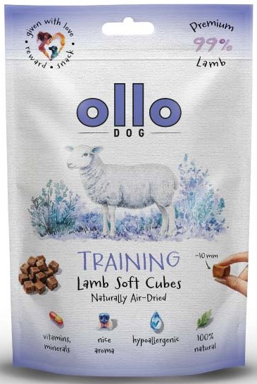 Ollo Air-Dried jagnięcina duże kostki 80 g