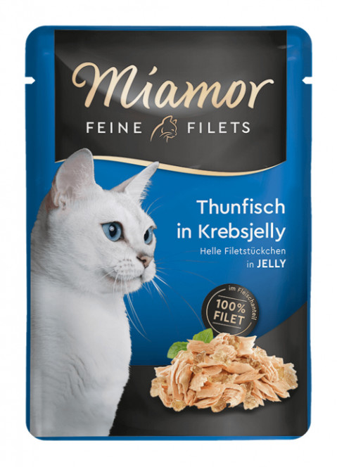 Miamor Feine Filets Light tuńczyk, krab w galaretce adult 100 g