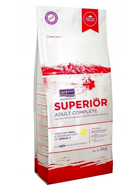 Fish4Dogs Superior łosoś adult małe rasy 6 kg × 2