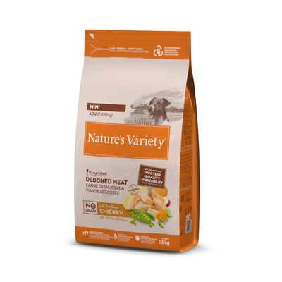 Nature's Variety No Grain kurczak adult małe rasy 1.5 kg × 3