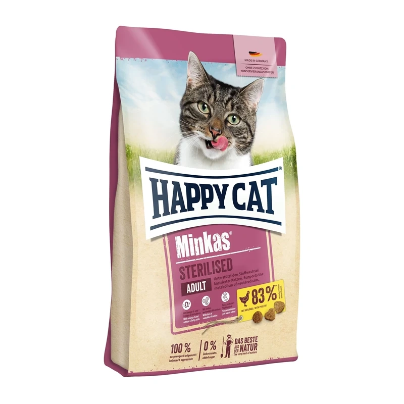 Happy Cat Minkas Sterilised drób adult 10 kg