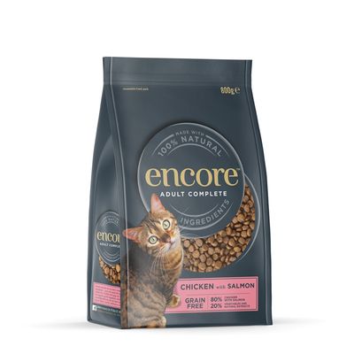 Encore kurczak, łosoś 800 g × 2