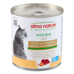 Almo Nature Hfc Natural krewetki, tuńczyk w bulionie 280 g