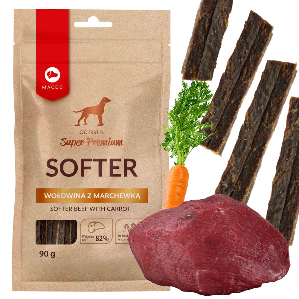 Maced Softer wołowina z marchewką 90 g