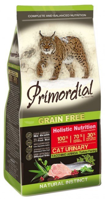 Primordial Cat Grain Free Urinary indyk, śledź 400 g