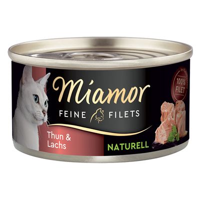 Miamor Feine Filets Sensitive tuńczyk, łosoś w bulionie 80 g × 24
