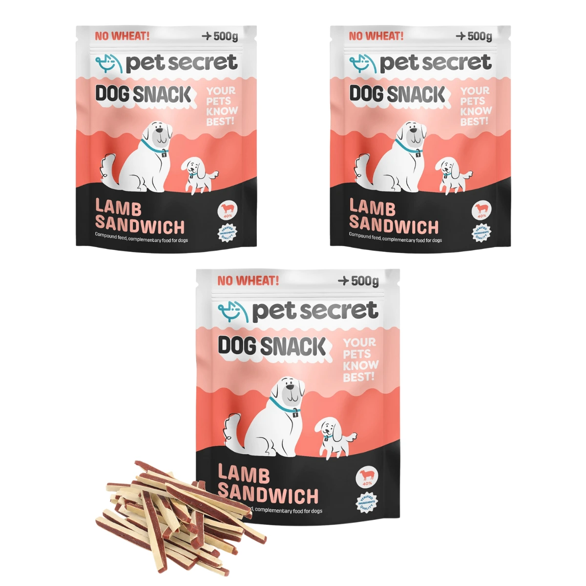 Pet Secret jagnięcina 500 g × 3