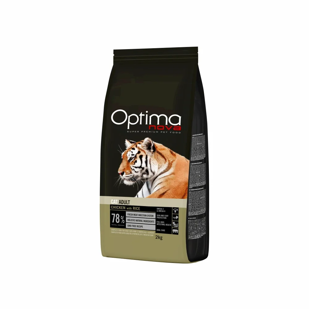Optimanova kurczak z ryżem adult 2 kg