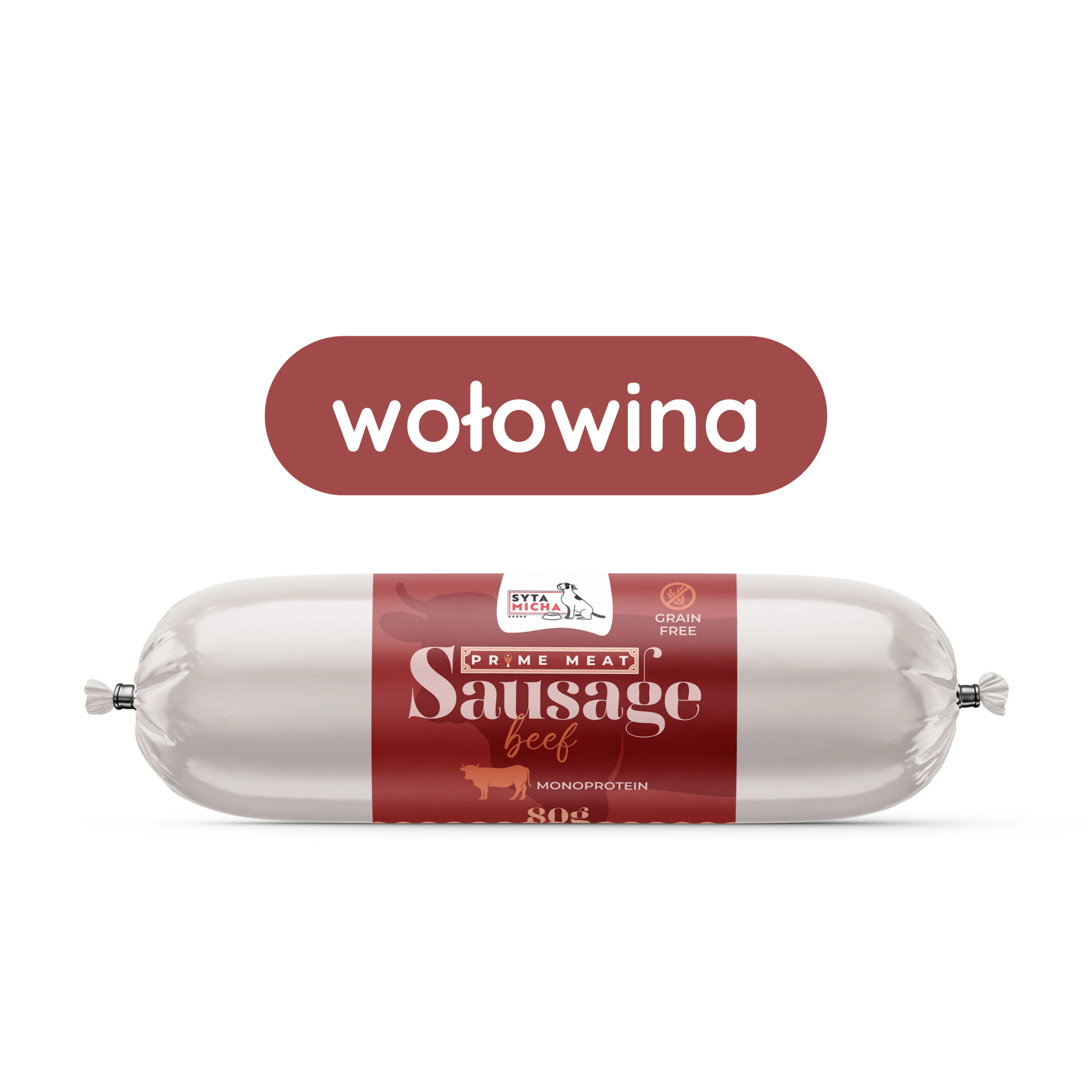 Syta Micha Prime Meat Sausage wołowina 80 g