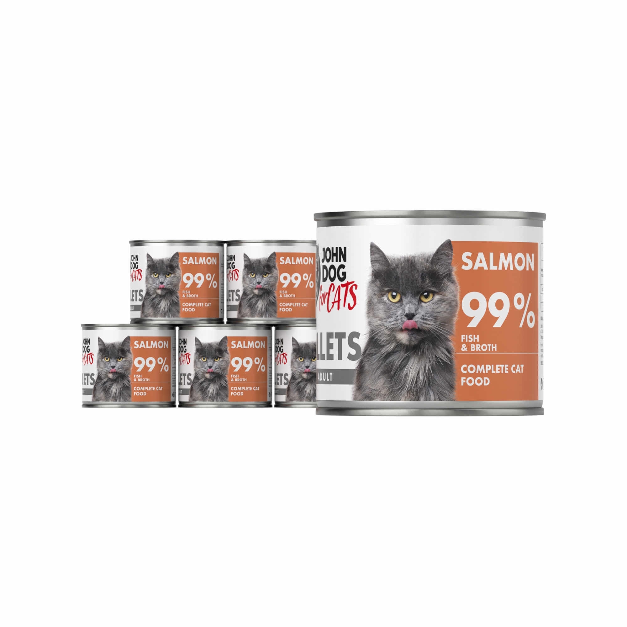 John Dog For Cats łosoś w sosie adult 140 g × 6