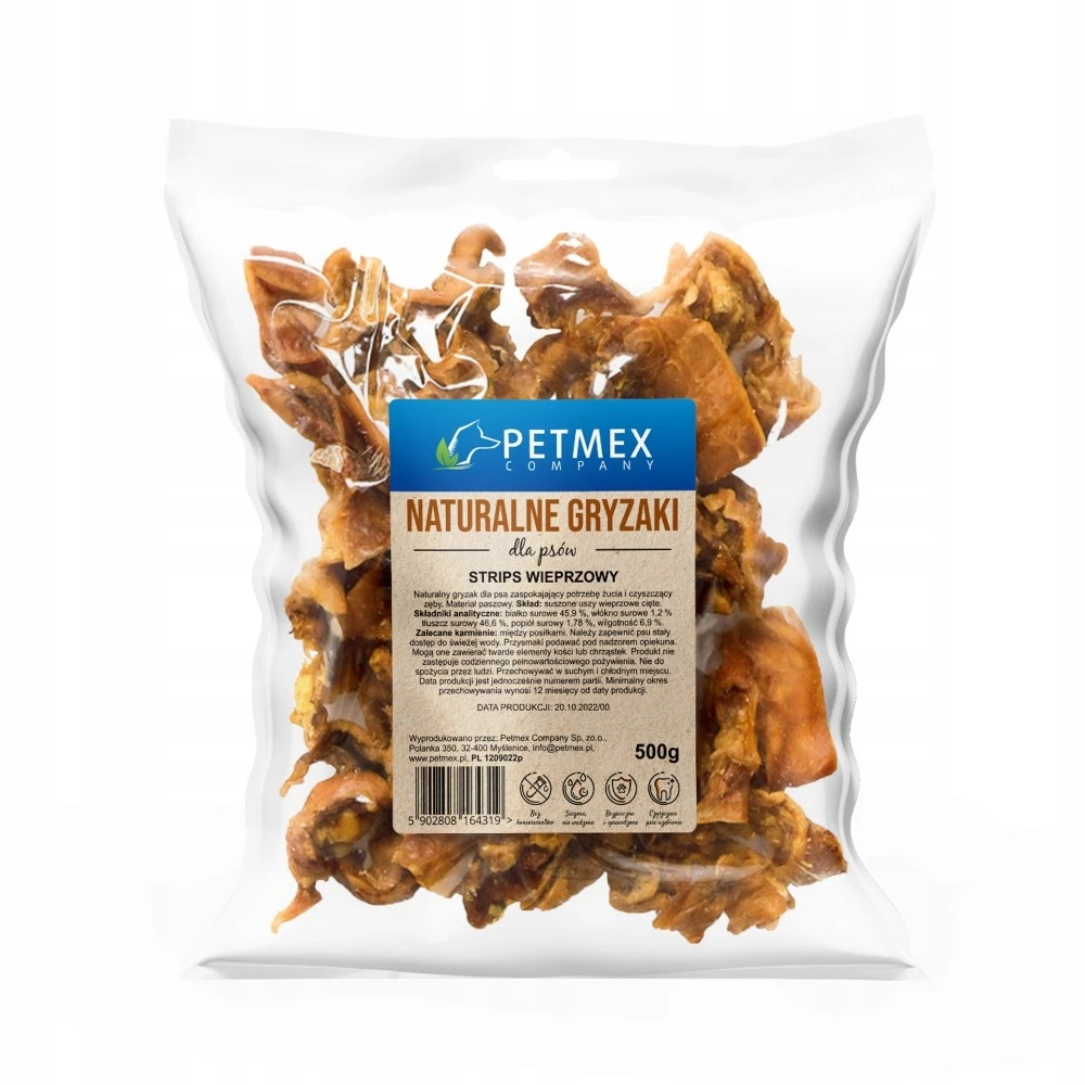 Petmex Strips wieprzowina 500 g