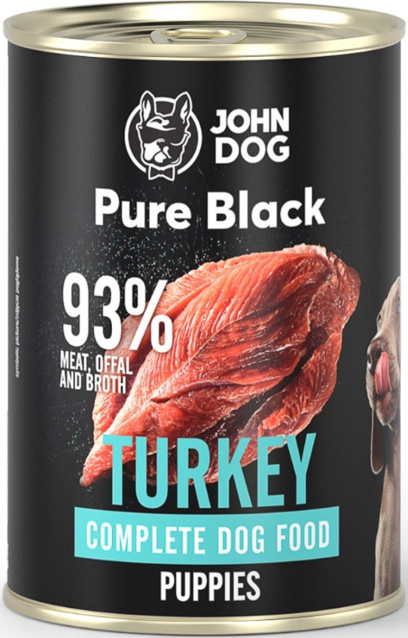 John Dog Pure Black indyk puppy 400 g
