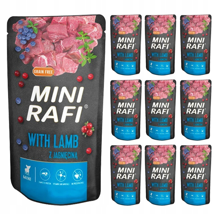 Rafi jagnięcina adult małe rasy 150 g × 10