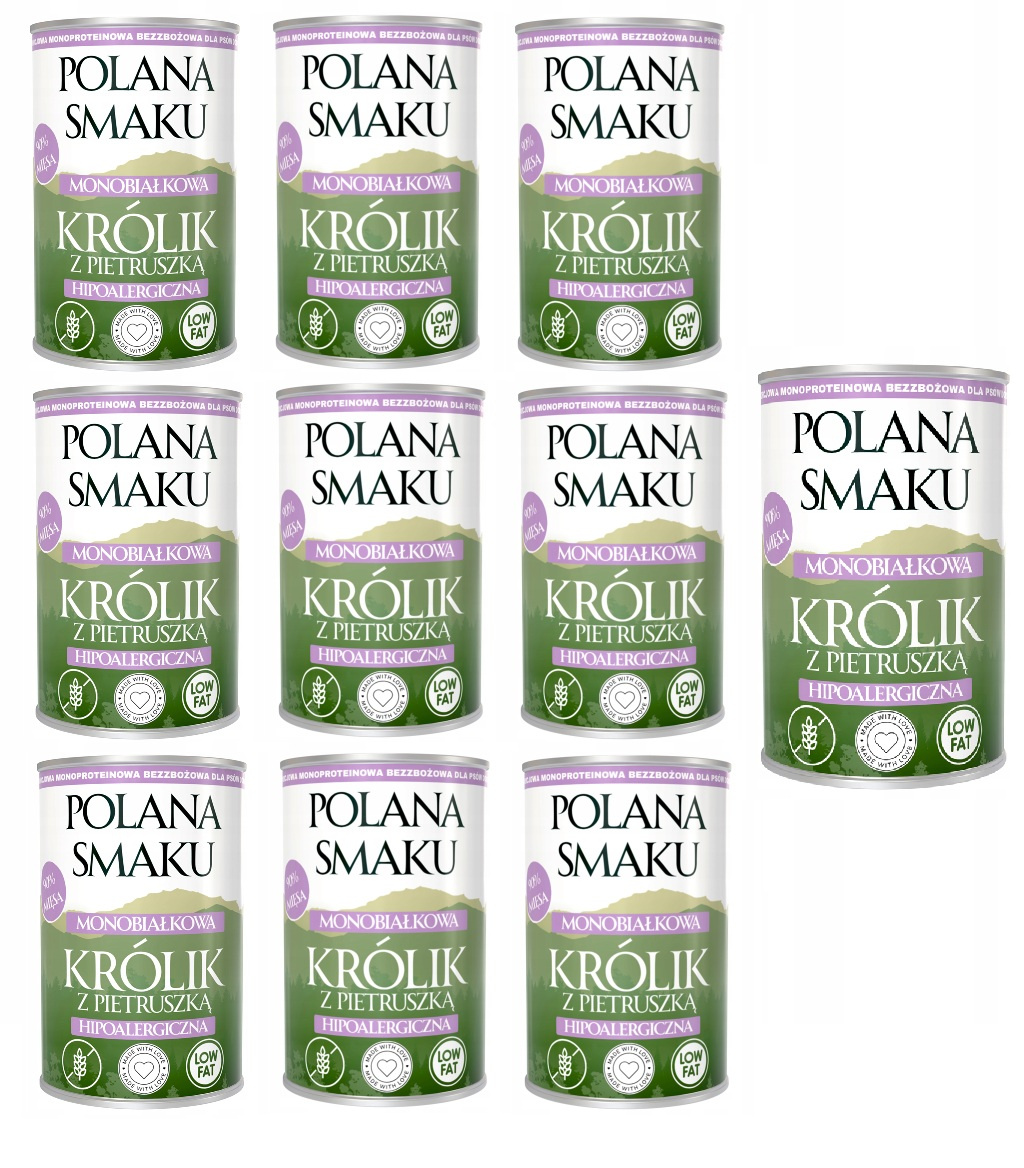 Polana Smaku królik adult 400 g × 10