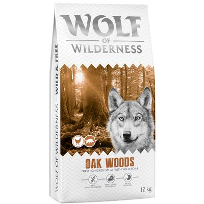 Wolf of Wilderness Oak Woods dzik adult 12 kg × 2