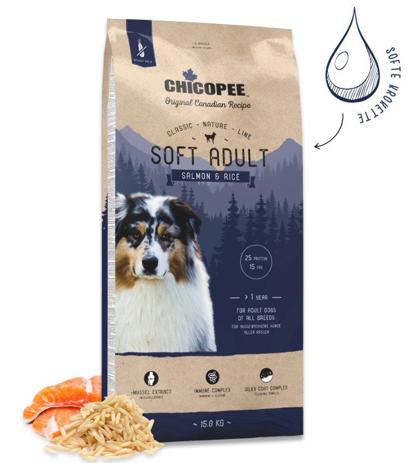 Chicopee Soft łosoś adult 15 kg