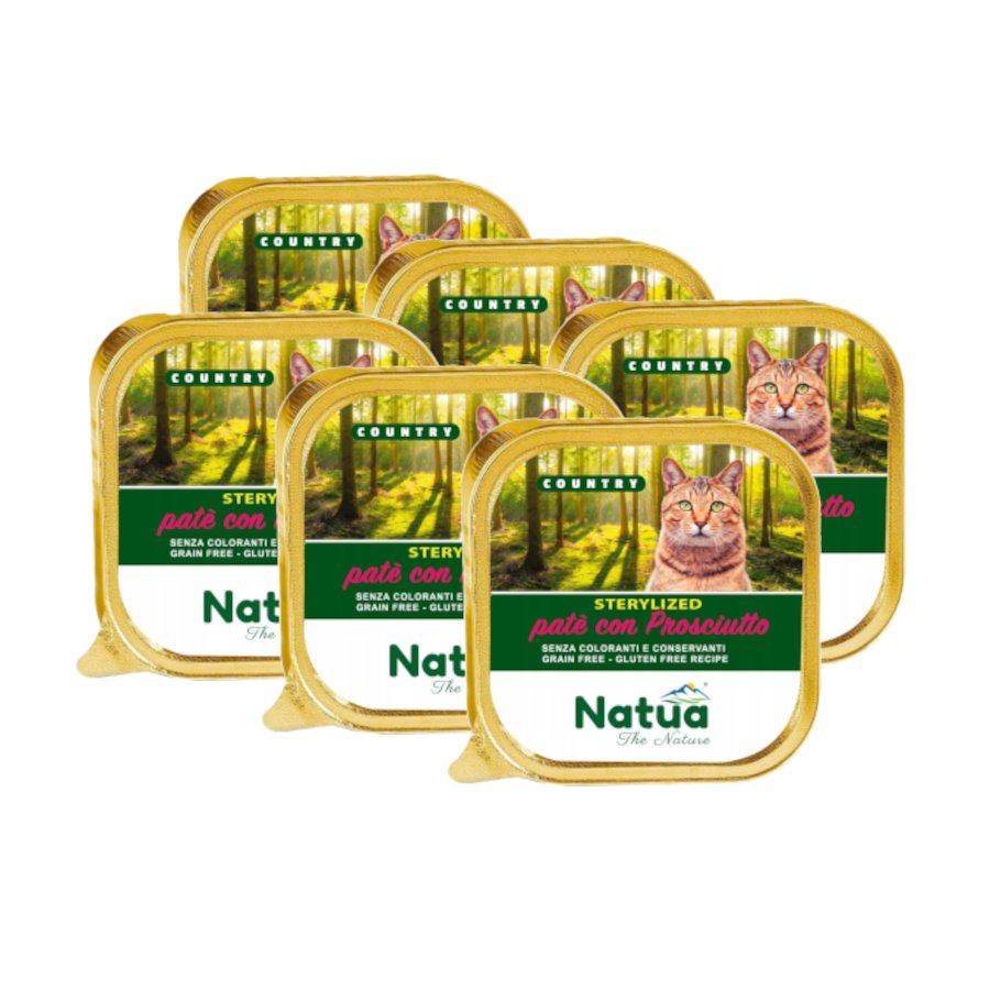 Natua Country Sterilised szynka pasztet 100 g × 6