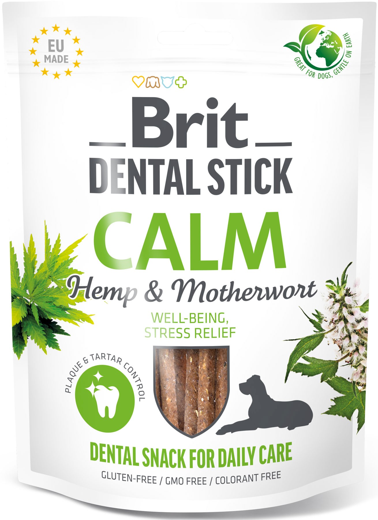 Brit Dental Stick konopie, serdecznik 36 g × 7